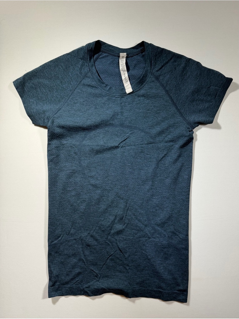 lululemon athletica Short Sleeve Tee in Dark Heather Blue